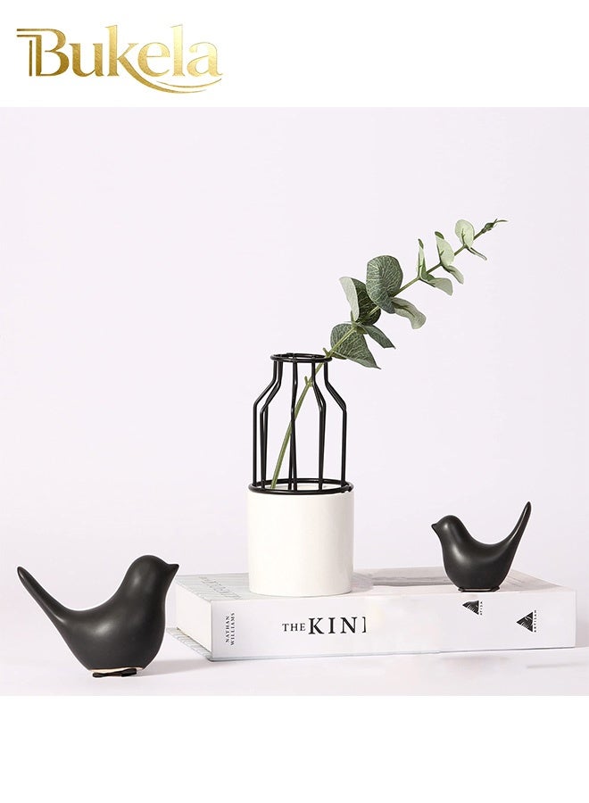 كيلا تماثيل حيوانات صغيرة للديكور المنزلي على الطراز الحديث زخارف سوداء لغرفة المعيشة وغرفة النوم وسطح المكتب والخزائن... - Image 5